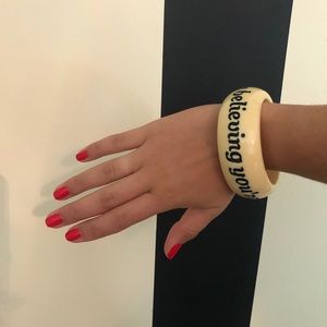 “Lucky” acrylic bangle